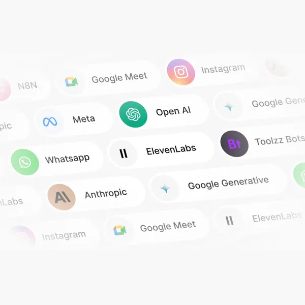 MVO integrations with OpenAI, Google Gemini, and ElevenLabs